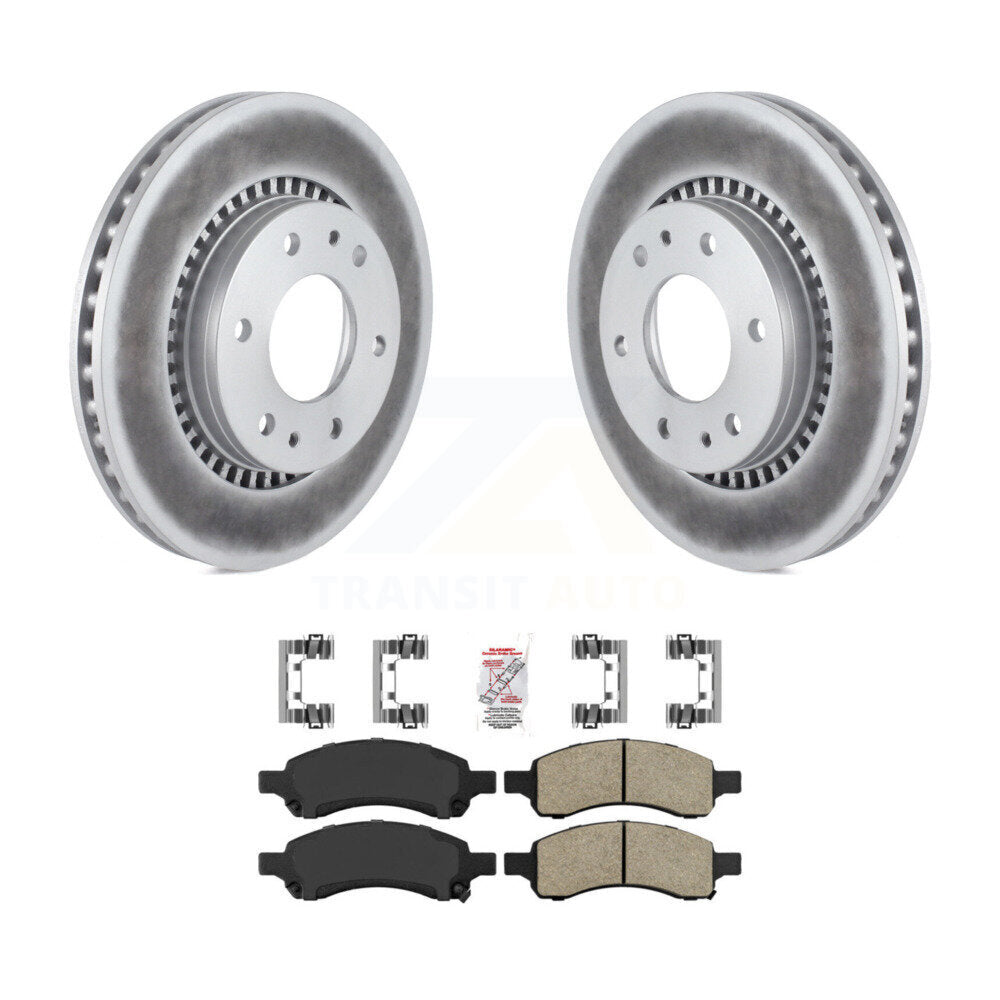 Front Coat Brake Rotors Ceramic Pad Kit For Chevrolet Trailblazer GMC Envoy Buick Rainier KGA-100572