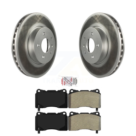 Front Coated Disc Brake Rotors And Semi-Metallic Pads Kit For Cadillac ATS KGA-100584