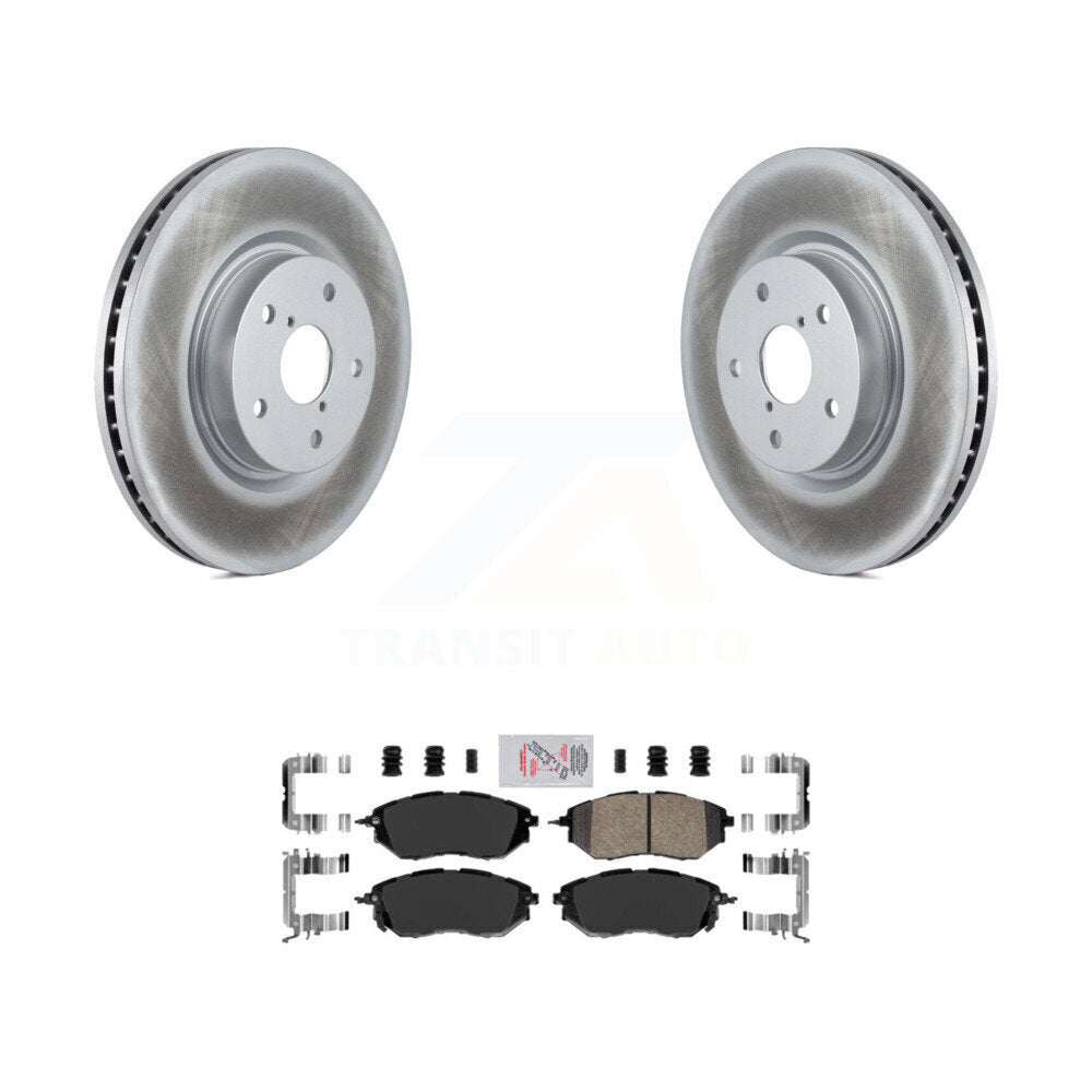 Front Coated Disc Brake Rotors & Ceramic Pad Kit For Subaru Outback WRX Legacy Tribeca B9 KGA-100587