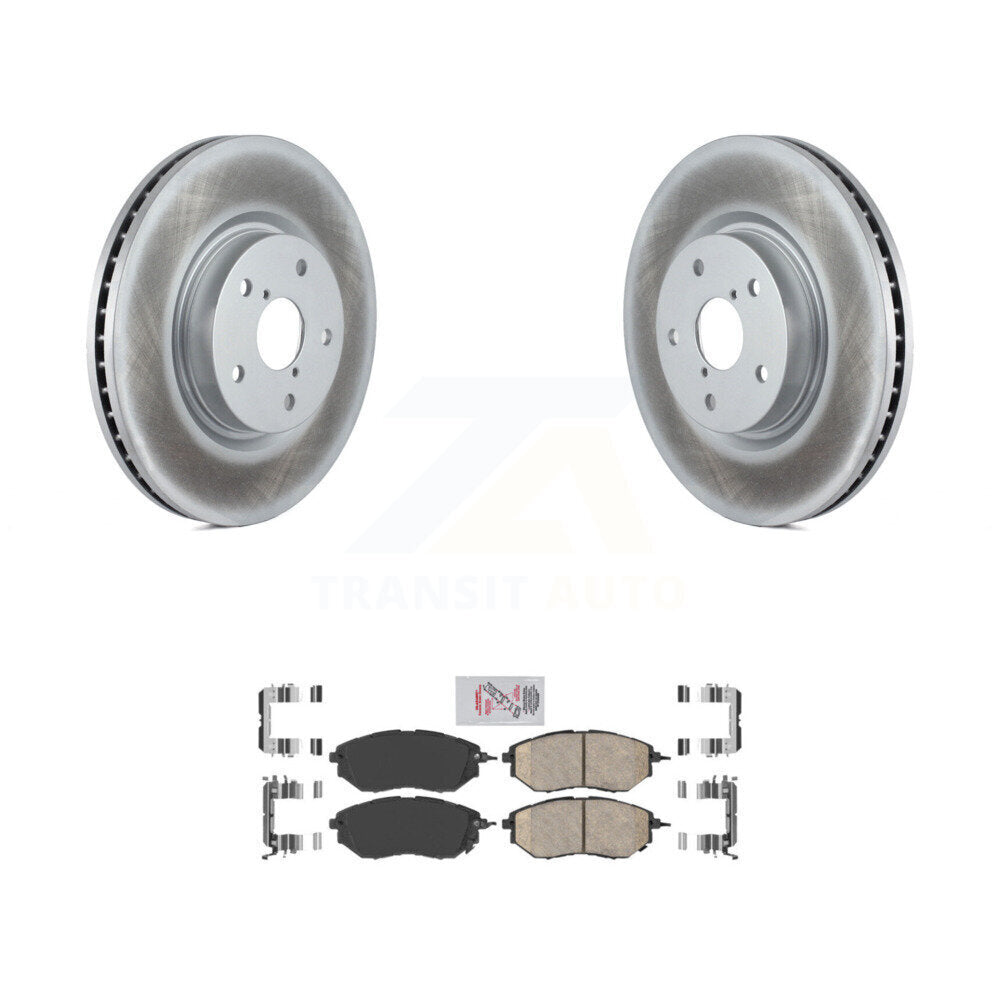 Front Coated Disc Brake Rotors & Ceramic Pad Kit For Subaru Outback WRX Legacy Tribeca B9 KGA-100588