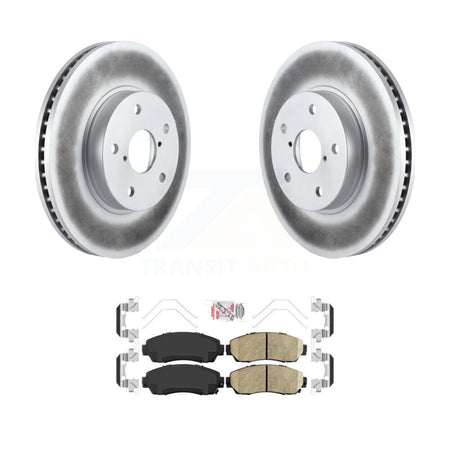 Front Coated Disc Brake Rotors And Ceramic Pads Kit For 2016-2019 Subaru Legacy 2.5L KGA-100590