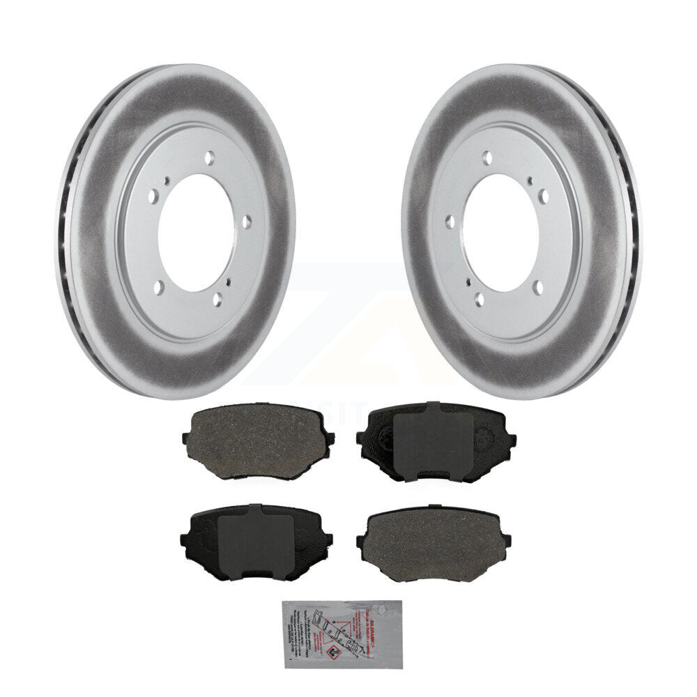 Front Coated Disc Brake Rotors And Semi-Metallic Pads Kit For Suzuki Grand Vitara XL-7 KGA-100599