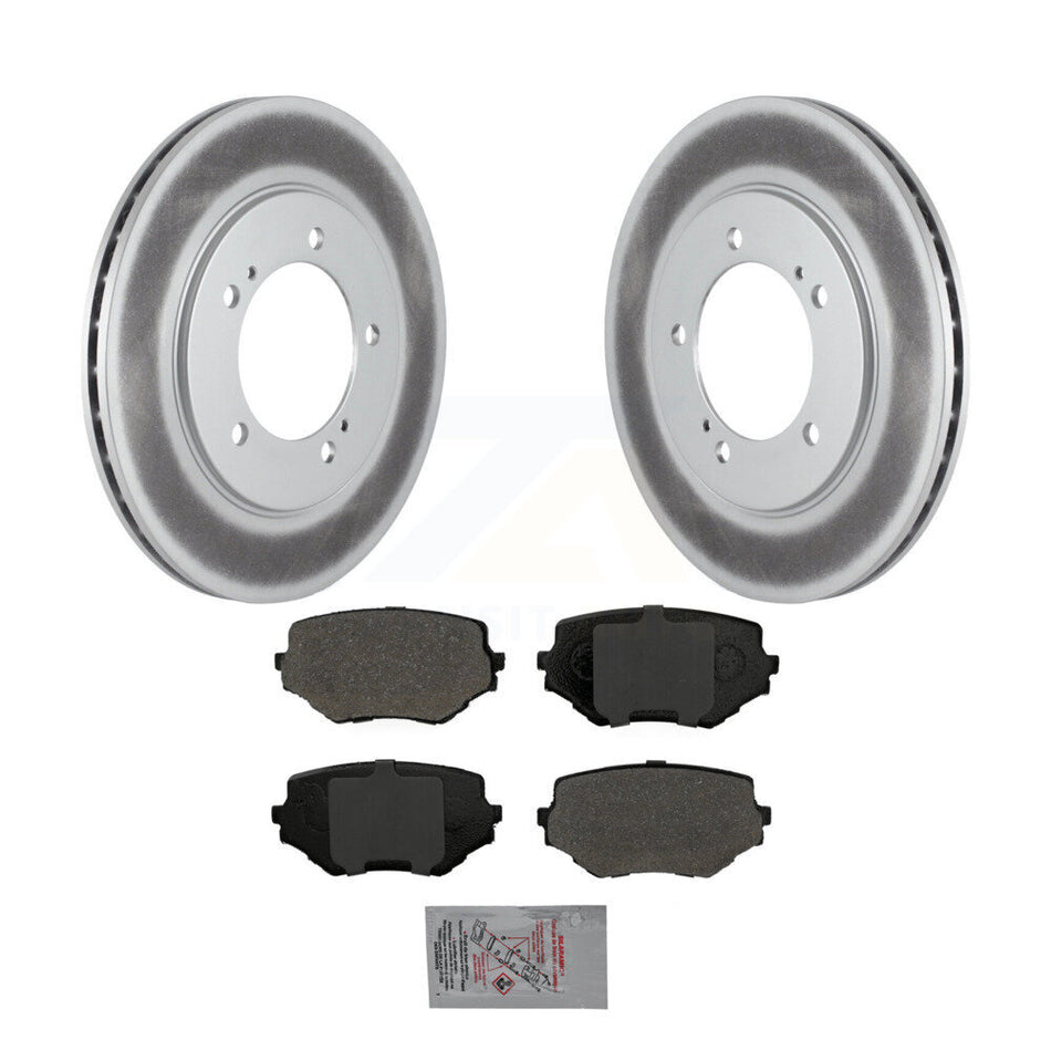 Front Coated Disc Brake Rotors And Semi-Metallic Pads Kit For Suzuki Grand Vitara XL-7 KGA-100599