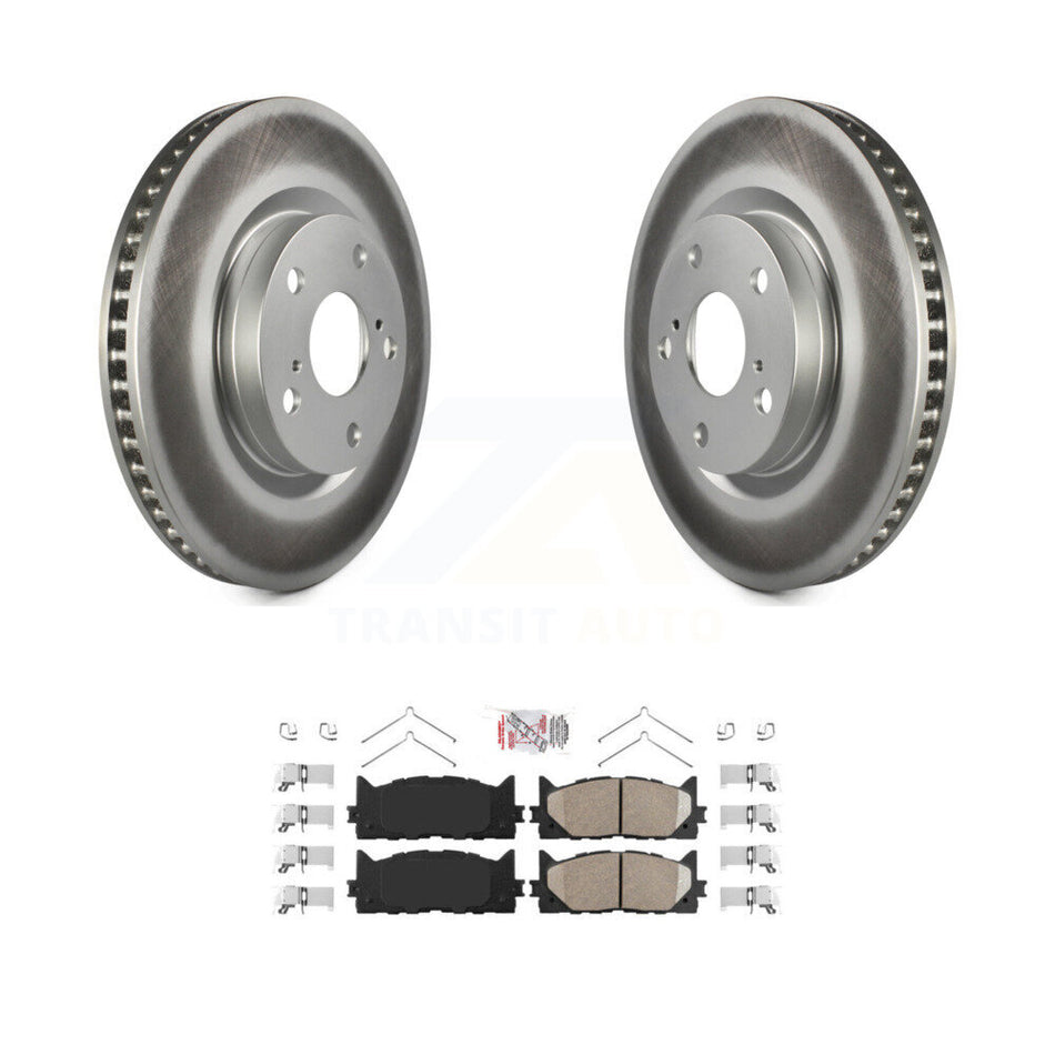 Front Coated Disc Brake Rotors Ceramic Pad Kit For Toyota Camry Lexus ES350 Avalon ES300h KGA-100607