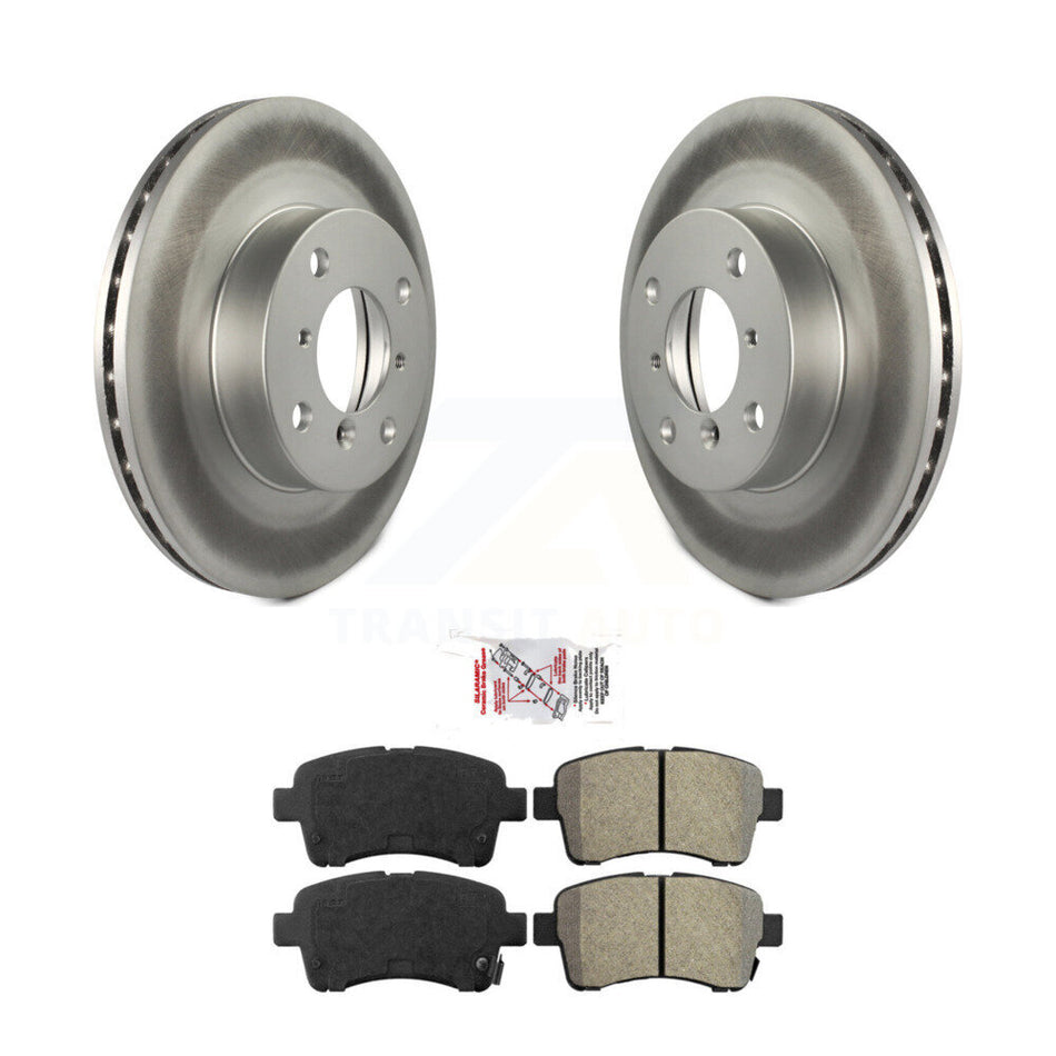Front Coated Disc Brake Rotors And Semi-Metallic Pads Kit For 2002-2005 Suzuki Aerio KGA-100613