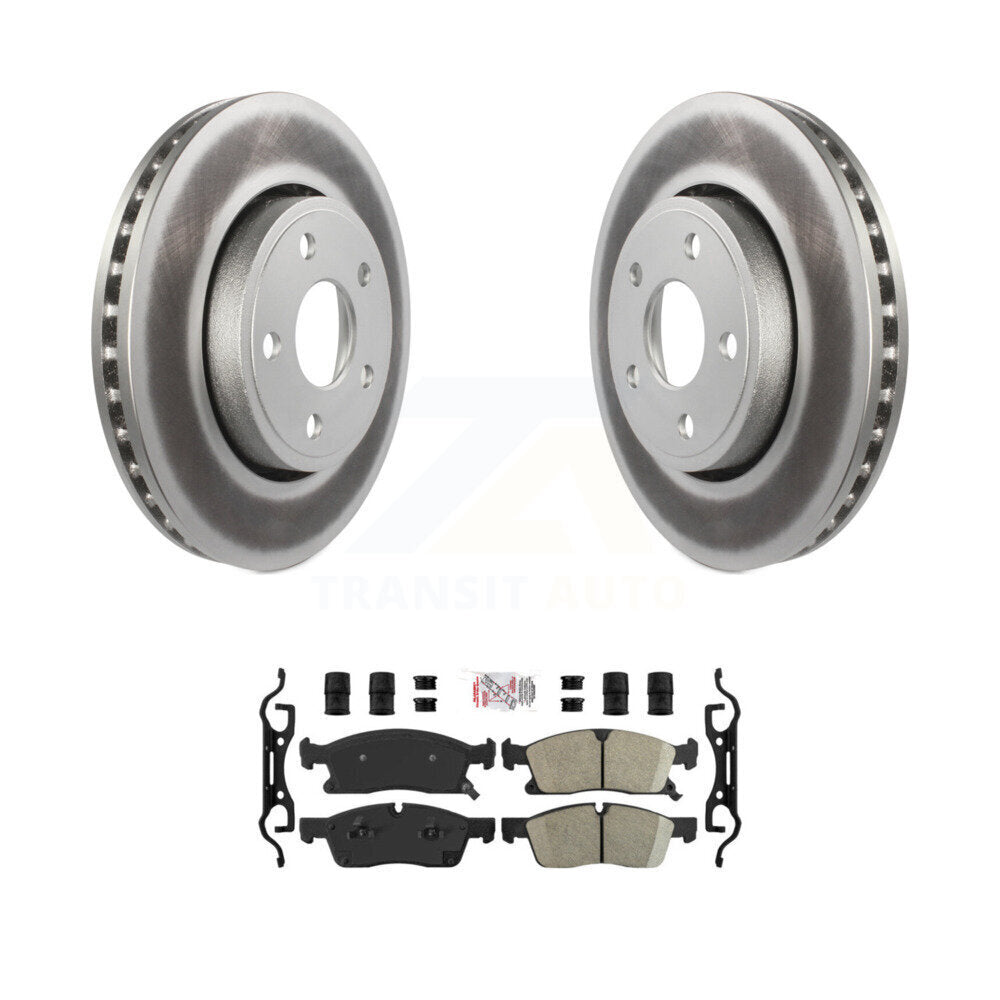 Front Coated Disc Brake Rotors And Ceramic Pads Kit For Jeep Grand Cherokee Dodge Durango KGA-100619