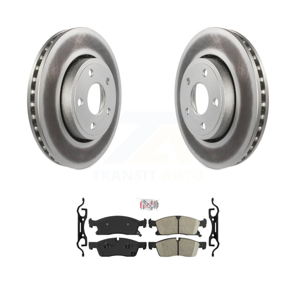 Front Coated Disc Brake Rotors And Ceramic Pads Kit For Jeep Grand Cherokee Dodge Durango KGA-100620
