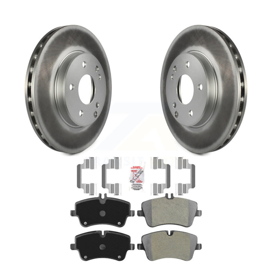 Front Coated Disc Brake Rotors And Semi-Metallic Pads Kit For Mercedes-Benz C230 C240 KGA-100634