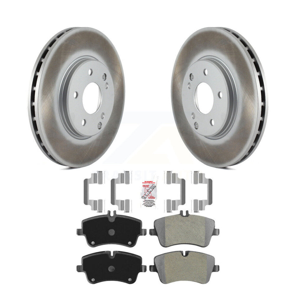 Front Coated Brake Rotors Semi-Metallic Pad Kit For Mercedes-Benz C280 C240 CLK350 CLK320 KGA-100635