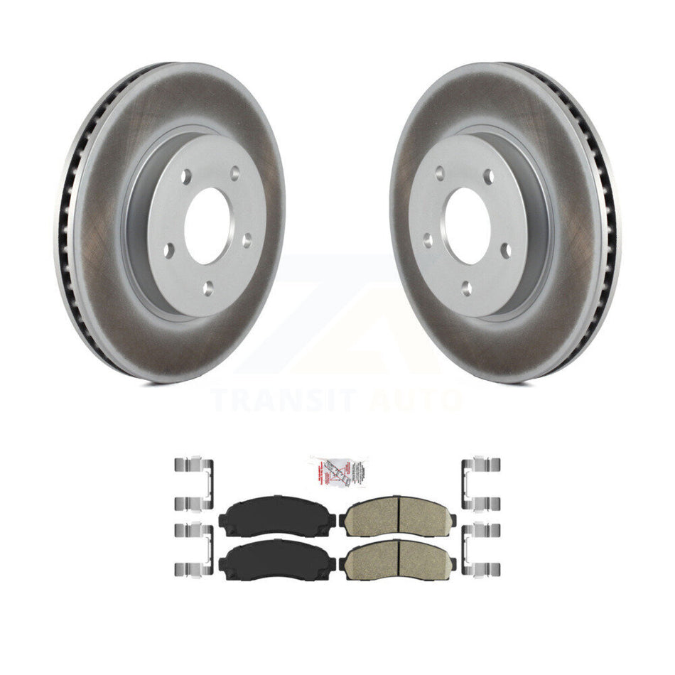 Front Coated Brake Rotor Ceramic Pad Kit For Saturn Vue Chevrolet Equinox Pontiac Torrent KGA-100640