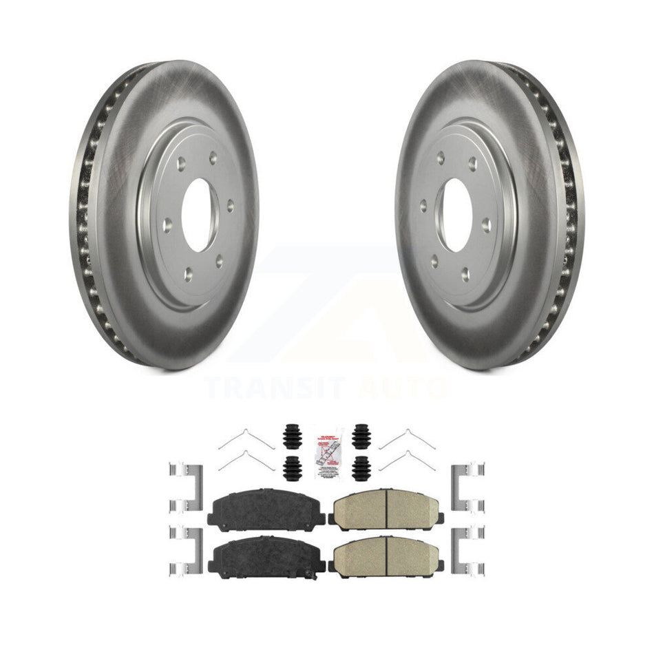 Front Coated Disc Brake Rotors And Ceramic Pads Kit For Suzuki Equator KGA-100647