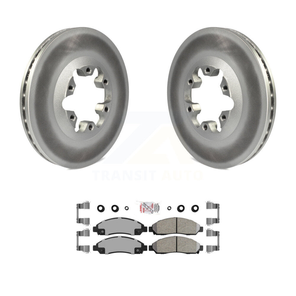 Front Coat Disc Brake Rotor Ceramic Pad Kit For Chevrolet Colorado GMC Canyon Isuzu i-280 KGA-100674