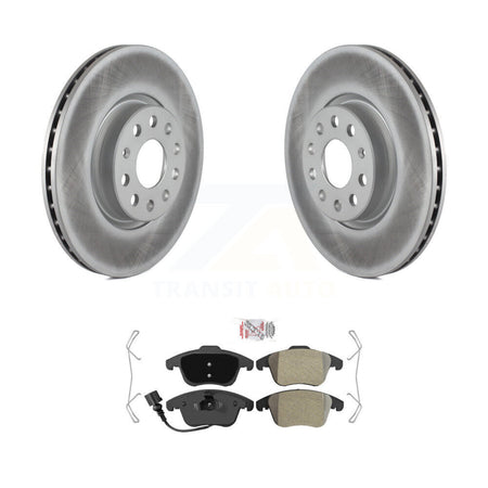 Front Coat Brake Rotor Semi-Metallic Pad Kit For Volkswagen Tiguan Passat Audi Q3 Quattro KGA-100701