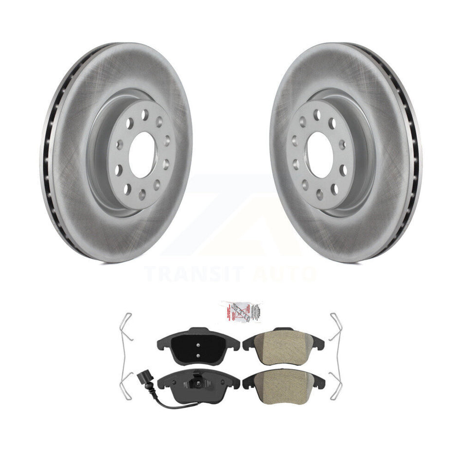 Front Coat Brake Rotor Semi-Metallic Pad Kit For Volkswagen Tiguan Passat Audi Q3 Quattro KGA-100701