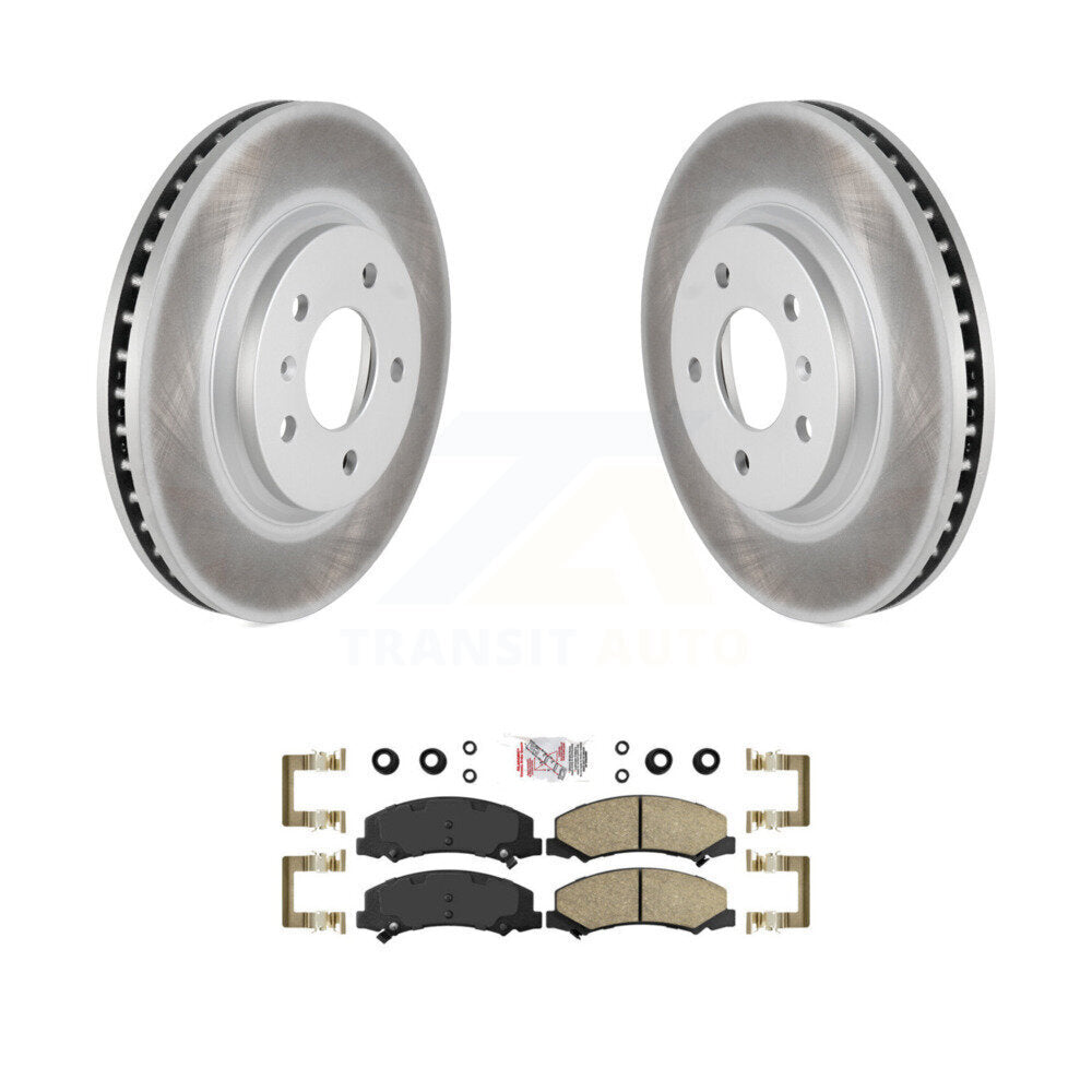 Front Coated Brake Rotor & Ceramic Pad Kit For Chevrolet Impala Buick Lucerne Monte Carlo KGA-100709