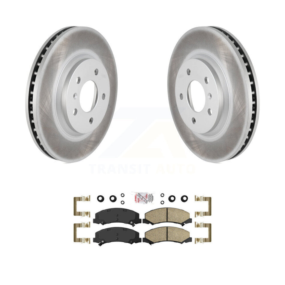 Front Coated Brake Rotor & Ceramic Pad Kit For Chevrolet Impala Buick Lucerne Monte Carlo KGA-100709