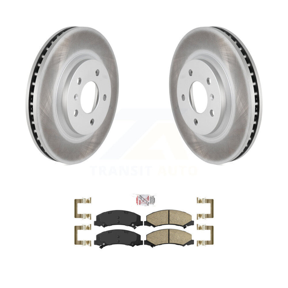 Front Coated Brake Rotor & Ceramic Pad Kit For Chevrolet Impala Buick Lucerne Monte Carlo KGA-100710