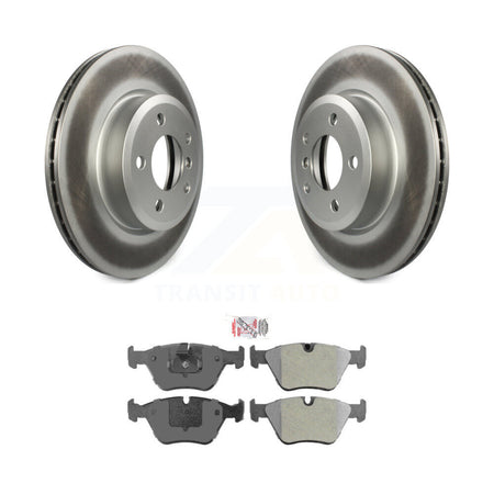 Front Coated Disc Brake Rotors And Semi-Metallic Pads Kit For 2004-2010 BMW X3 KGA-100713