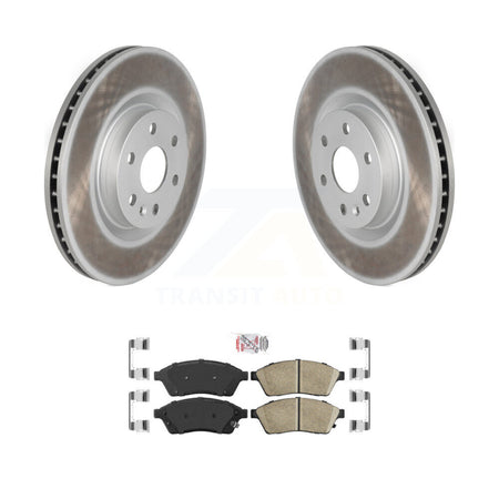 Front Coated Disc Brake Rotors And Ceramic Pads Kit For Cadillac SRX Saab 9-4X KGA-100714