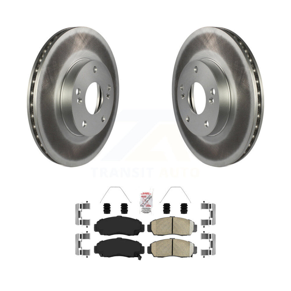 Front Coated Brake Rotor Ceramic Pad Kit For Honda Accord With 282mm Diameter KGA-100725