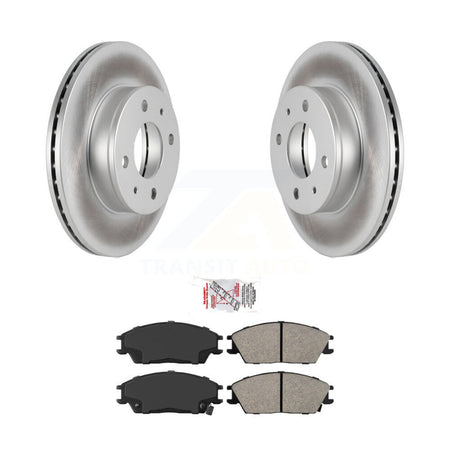 Front Coated Disc Brake Rotors And Semi-Metallic Pads Kit For 2000-2005 Hyundai Accent KGA-100730