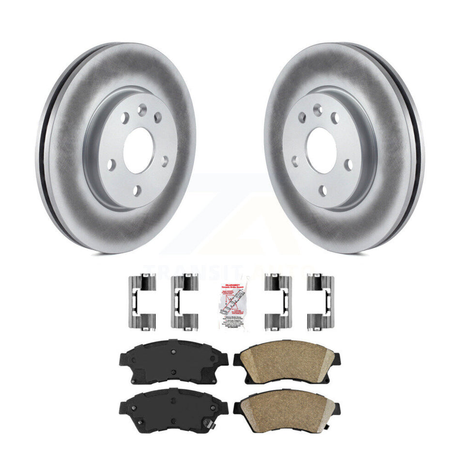 Front Coated Disc Brake Rotors And Ceramic Pads Kit For Chevrolet Cruze Sonic Limited KGA-100754