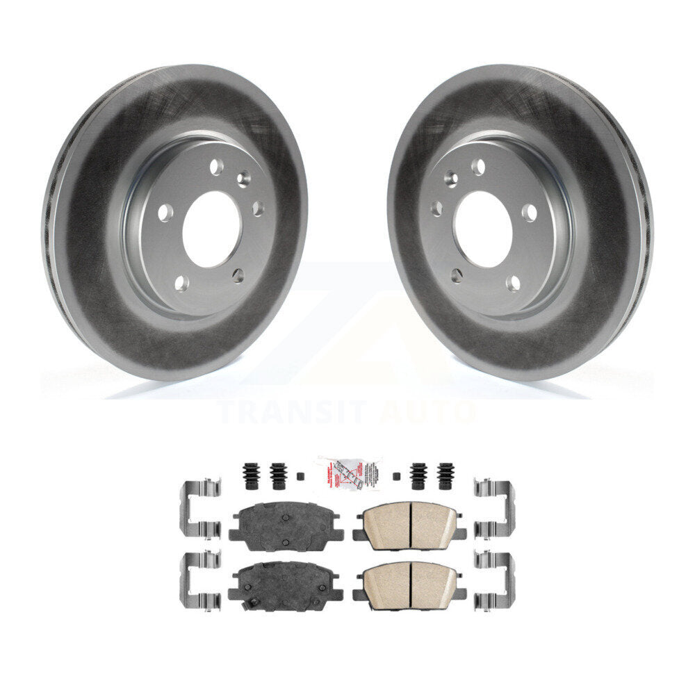 Front Coated Brake Rotor & Ceramic Pad Kit For Chevrolet Equinox GMC Terrain Malibu Buick KGA-100756