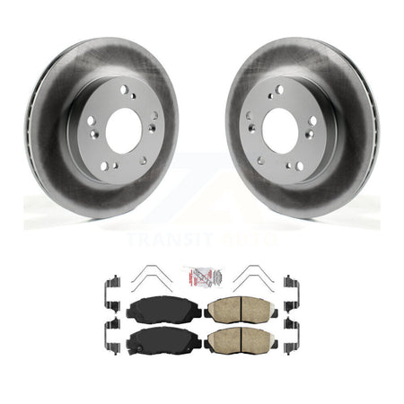 Front Coated Disc Brake Rotors And Ceramic Pads Kit For Honda Civic KGA-100770