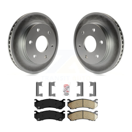 Front Coat Brake Rotors Ceramic Pad Kit For Chevrolet GMC Silverado 1500 Sierra Avalanche KGA-100786