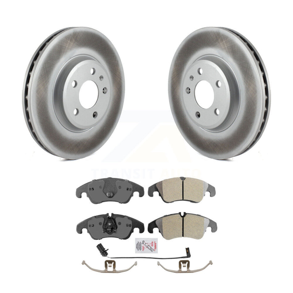 Front Coated Disc Brake Rotor And Semi-Metallic Pad Kit For Audi A4 Quattro Q5 A5 allroad KGA-100820