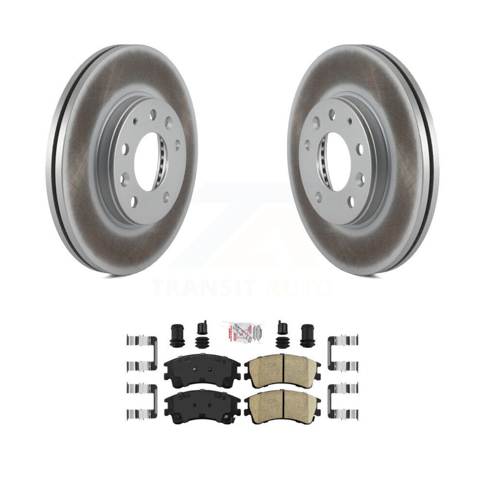 Front Coated Disc Brake Rotors And Ceramic Pads Kit For 2003-2005 Mazda 6 KGA-100848