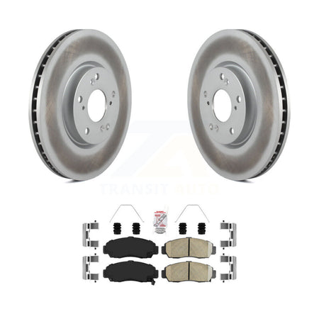 Front Coat Disc Brake Rotor Ceramic Pad Kit For 2004-2005 Acura TL Automatic transmission KGA-100849