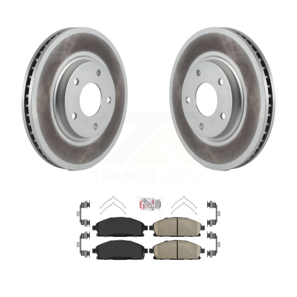 Front Coated Disc Brake Rotors And Ceramic Pads Kit For 2004-2009 Nissan Quest KGA-100870