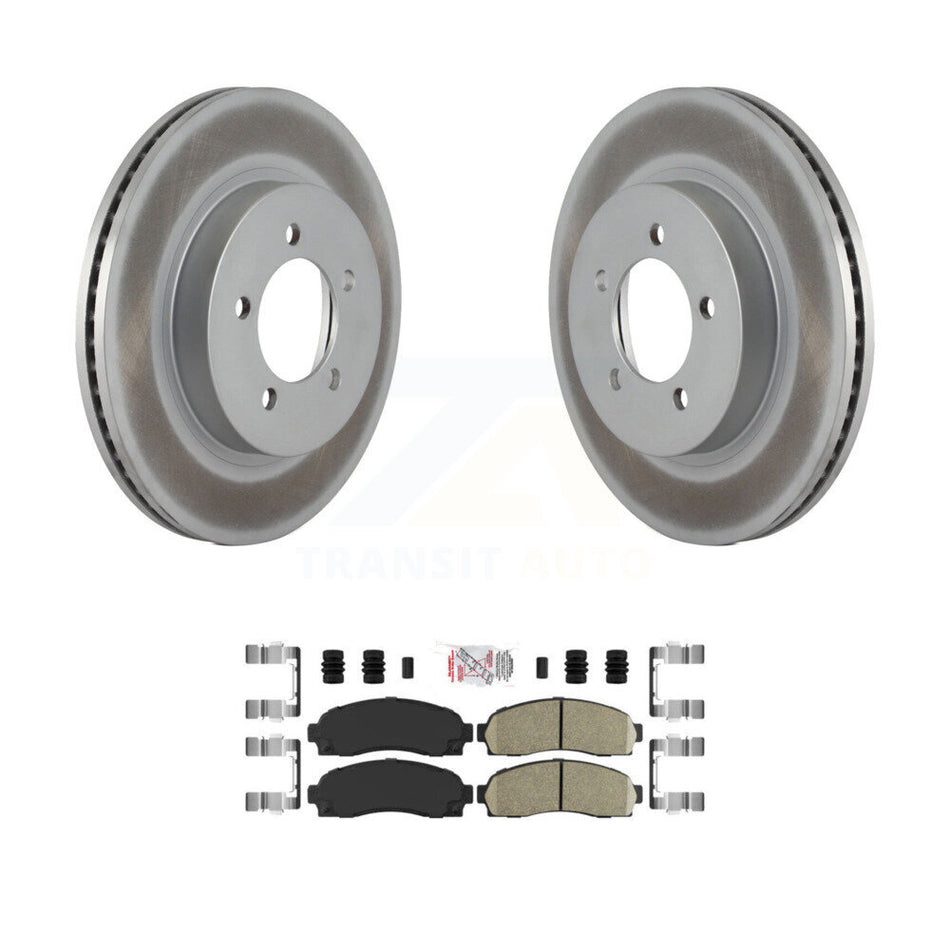 Front Coated Disc Brake Rotors And Ceramic Pads Kit For Ford Explorer Mercury Mountaineer KGA-100903