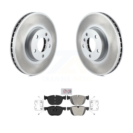 Front Coated Disc Brake Rotors And Semi-Metallic Pads Kit For BMW X5 X6 KGA-100905
