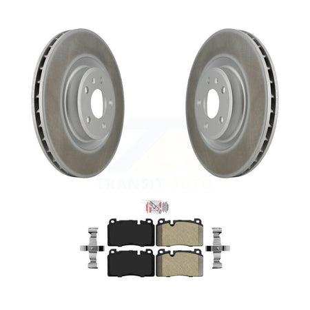 Front Coated Disc Brake Rotors And Semi-Metallic Pads Kit For Audi Q5 KGA-100909