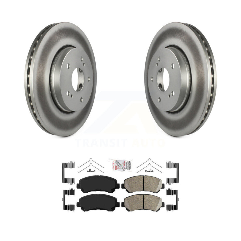 Front Coated Disc Brake Rotors And Ceramic Pads Kit For 2010-2013 Suzuki Kizashi KGA-100913