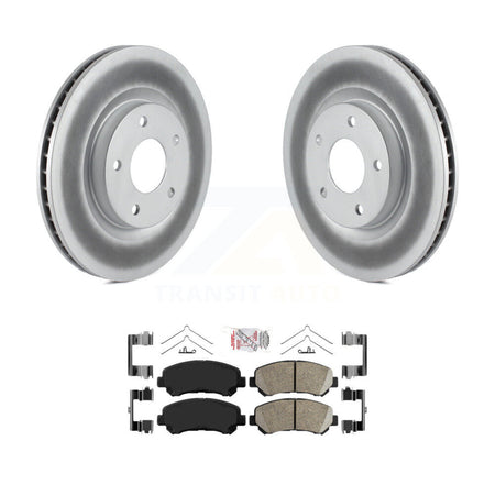 Front Coated Disc Brake Rotors And Ceramic Pads Kit For Nissan Rogue Select KGA-100929