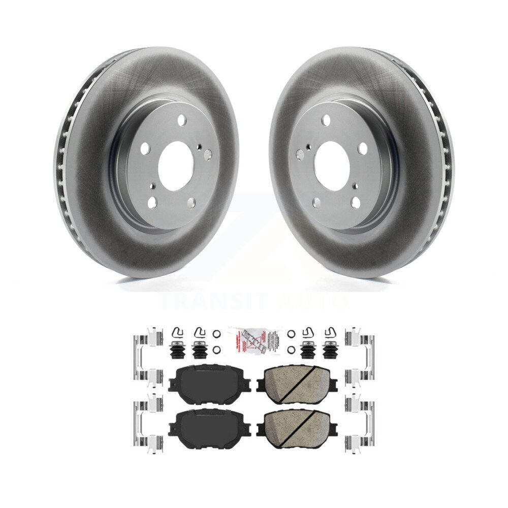 Front Coated Disc Brake Rotors And Ceramic Pads Kit For Lexus IS250 KGA-100949
