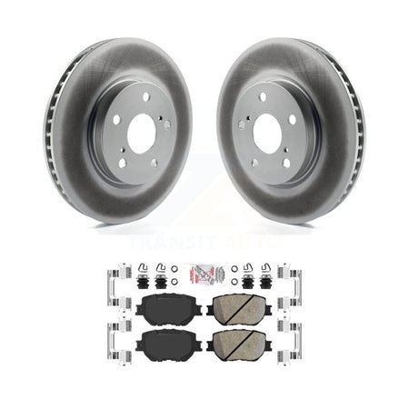 Front Coated Disc Brake Rotors And Ceramic Pads Kit For Lexus IS250 KGA-100949