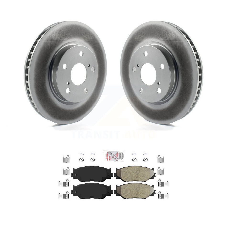 Front Coated Disc Brake Rotors And Semi-Metallic Pads Kit For Lexus IS250 KGA-100950