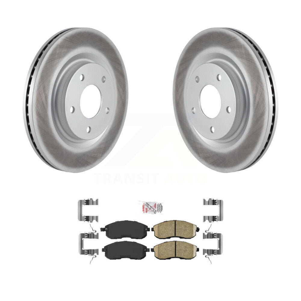 Front Coated Disc Brake Rotors And Ceramic Pads Kit For Nissan Juke KGA-100963