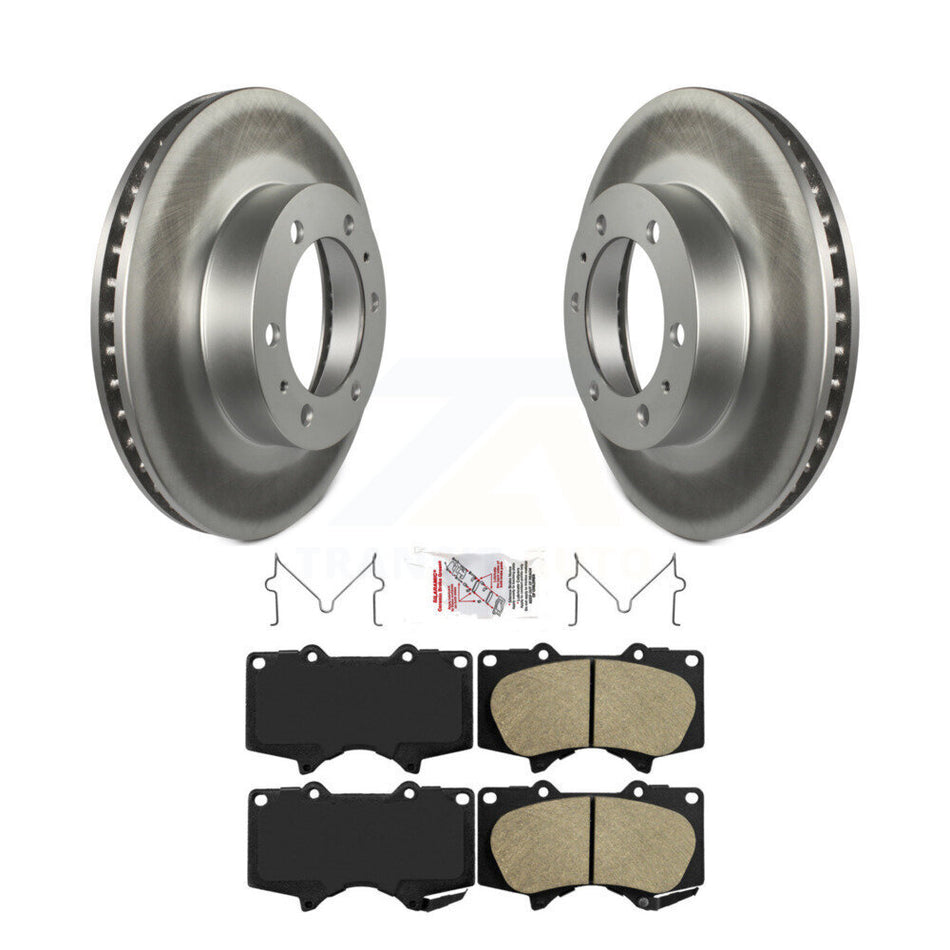 Front Coated Disc Brake Rotors And Ceramic Pads Kit For Toyota Tacoma 4Runner FJ Cruiser KGA-100971