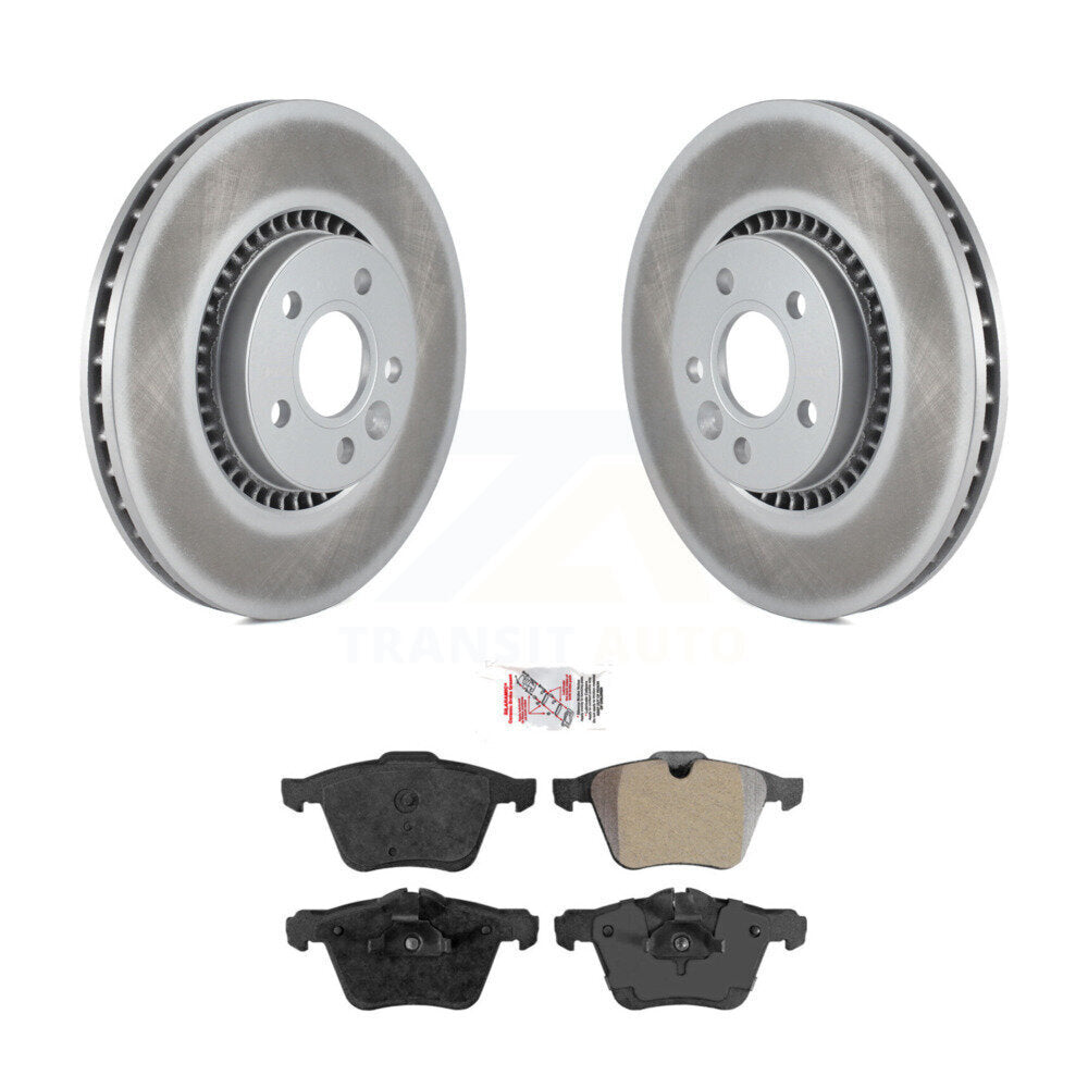 Front Coat Brake Rotor Semi-Metallic Pad Kit For Volvo XC70 S60 V60 S80 Cross Country V70 KGA-100984