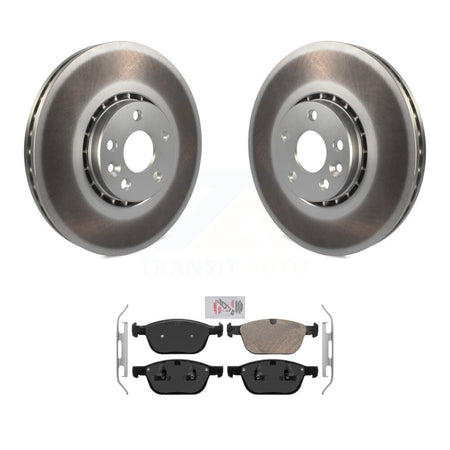 Front Coated Disc Brake Rotors And Ceramic Pads Kit For 2010-2015 Volvo XC60 KGA-101015