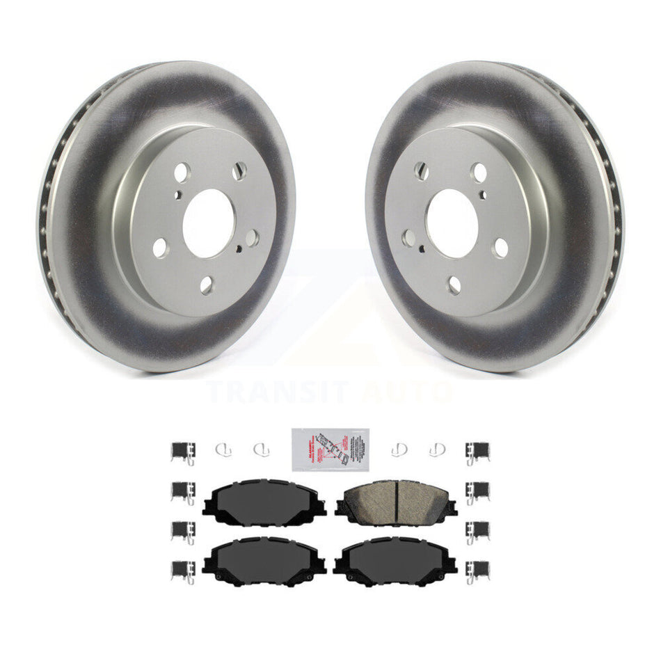 Front Coat Brake Rotor Ceramic Pad Kit For Toyota Corolla With 283mm Diameter KGA-101053
