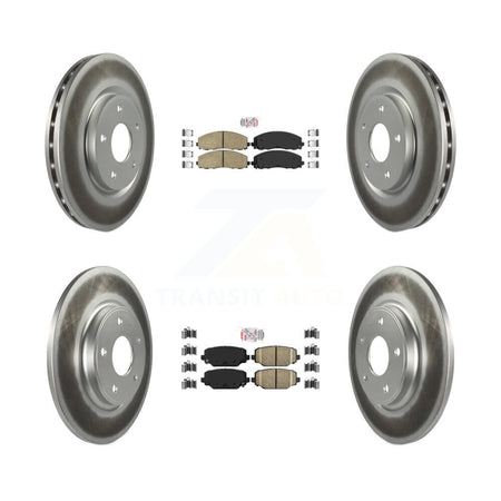 Front Rear Ceramic Pad Coat Brake Rotor Kit For Dodge Grand Caravan Journey Chrysler Town KGA-101078