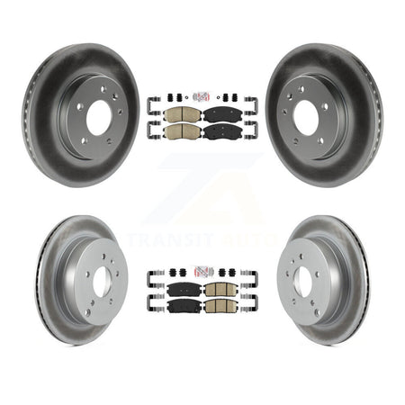 Front Rear Ceramic Pad Coat Brake Rotors Kit For Chevrolet Equinox Pontiac Torrent Saturn KGA-101121