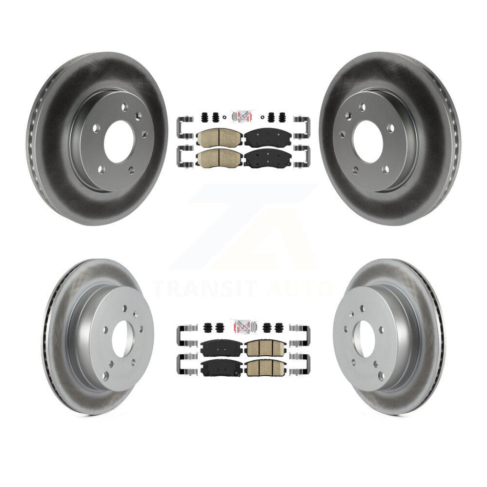 Front Rear Ceramic Pad Coat Brake Rotors Kit For Chevrolet Equinox Pontiac Torrent Saturn KGA-101121