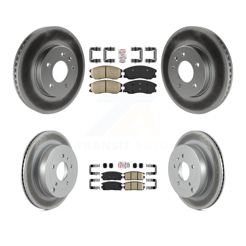 Front Rear Ceramic Pad Coat Brake Rotors Kit For Chevrolet Equinox Pontiac Torrent Saturn KGA-101122